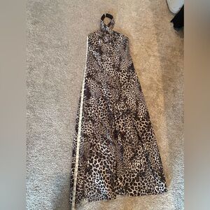 Boston Proper leopard print pantsuit size S